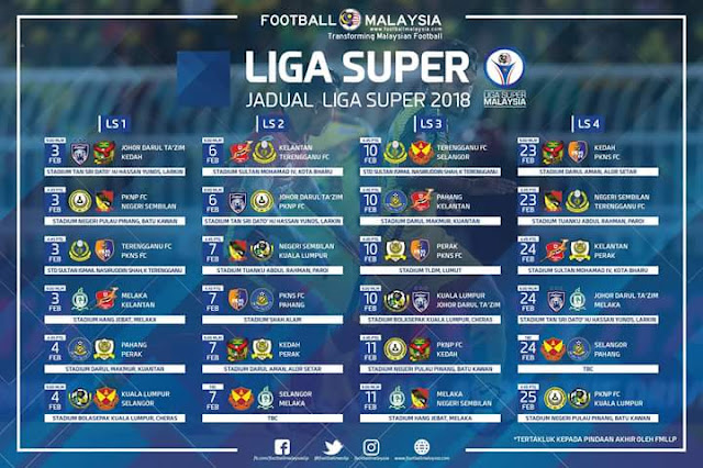 Jadual Perlawanan JDT 2018 Liga Super Jadual Perlawanan JDT 2018 Liga Super