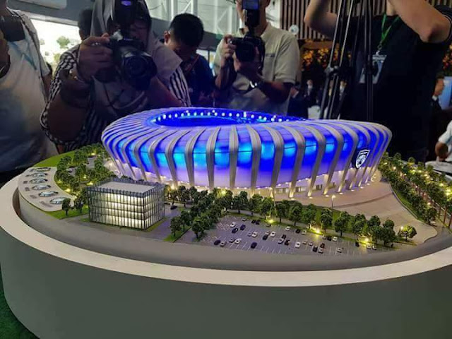 Gambar Rekabentuk Stadium Bolasepak JDT Baharu
