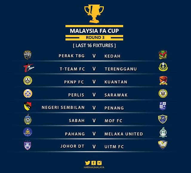 Keputusan Undian dan Jadual Piala FA Malaysia 2017 Keputusan Undian dan Jadual Piala FA Malaysia 2017