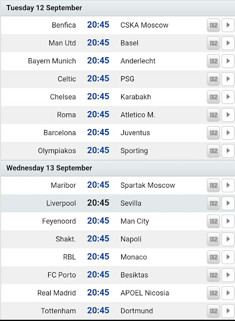 Jadual dan Keputusan UEFA Champions League 2017/18 Jadual dan Keputusan UEFA Champions League 2017/18