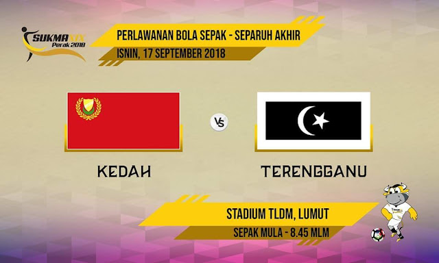 Live Streaming Kedah vs Terengganu 17.9.2018 Bolasepak SUKMA Live Streaming Kedah vs Terengganu 17.9.2018 Bolasepak SUKMA