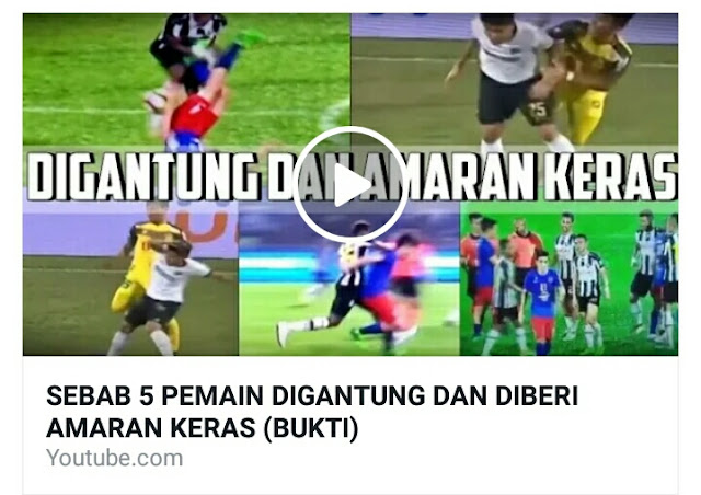 (VIDEO) 5 Sebab Pemain Digantung dan Diberi Amaran Keras!