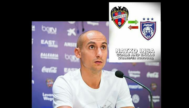 JDT Bida Natxo Insa Pemain Kelab Levante Dengan Tawaran RM1.9 Juta!
