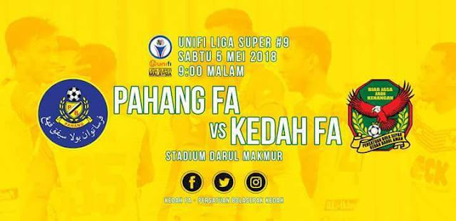 Live Streaming Pahang vs Kedah 5.5.2018 Liga Super Live Streaming Pahang vs Kedah 5.5.2018 Liga Super