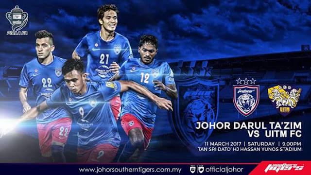 Live Streaming JDT vs UiTM FC 11 Mac 2017 Live Streaming JDT vs UiTM FC 11 Mac 2017