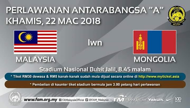 Live Streaming Malaysia vs Mongolia 22.3.2018 Friendly Match Live Streaming Malaysia vs Mongolia 22.3.2018 Friendly Match
