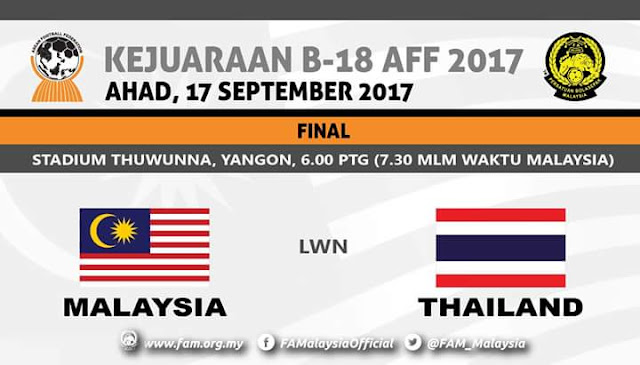 Live Streaming Malaysia U18 vs Thailand U18 17.9.2017 Final AFF Live Streaming Malaysia U18 vs Thailand U18 17.9.2017 Final AFF