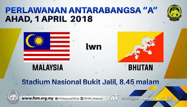 Live Streaming Malaysia vs Bhutan 1.4.2018 Friendly Match Live Streaming Malaysia vs Bhutan 1.4.2018 Friendly Match