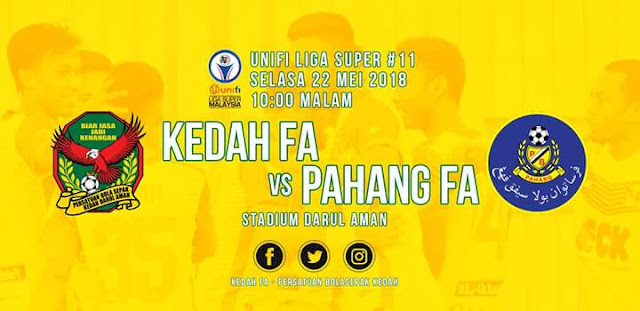 Live Streaming Kedah vs Pahang 22.5.2018 Liga Super Live Streaming Kedah vs Pahang 22.5.2018 Liga Super
